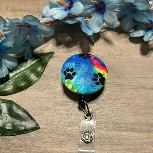 Dog paws Badge Reel